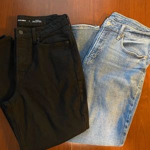 Old Navy O.G. Straight High Rise Denim Lot of 2